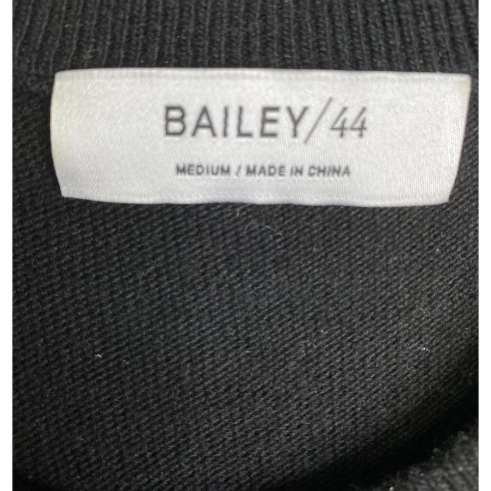 Bailey 44 Black Embellished Knit Sweater M Wool/Cashmere Blend Party Dinner Rave - Picture 4 of 11